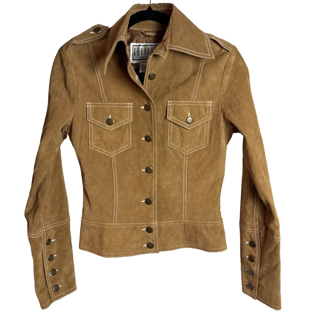 Vintage B.B. Dakota Suede Leather Jacket Y2K Western Cropped